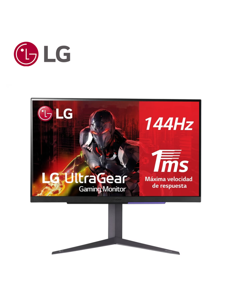 MONITOR 27" GAMING LG 27GR93U-B ULTRAGEAR UHD 144HZ 1MS IPS DP HDMI
