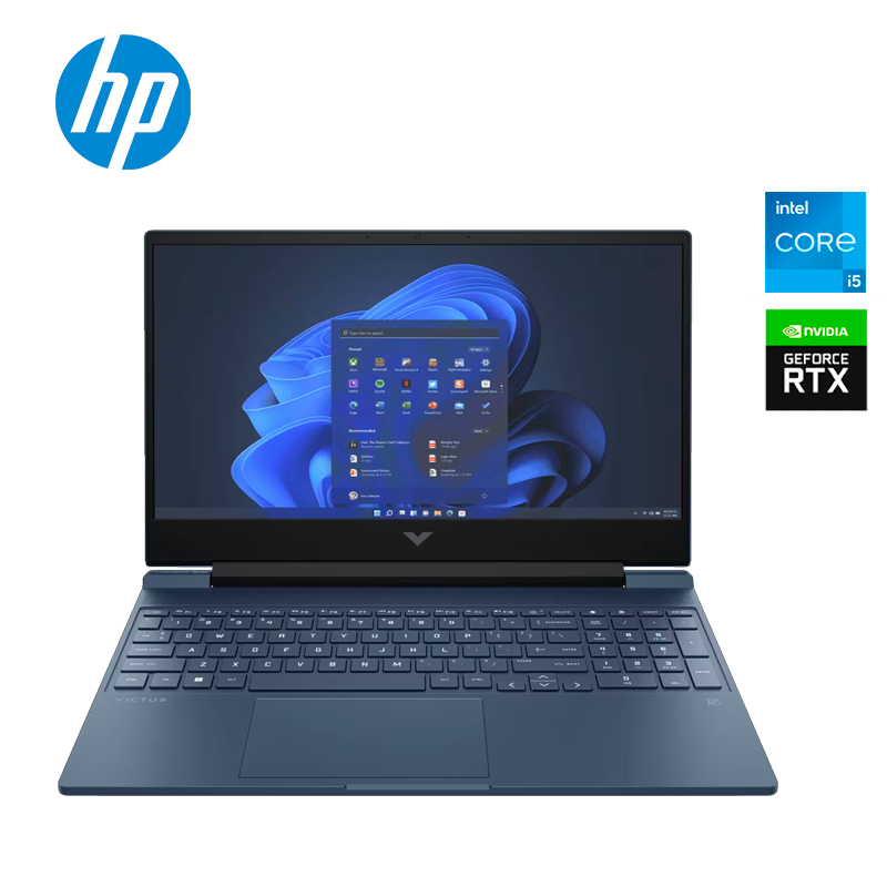 LAPTOP GAMER HP VICTUS 15-FA0021LA CORE I5 12450H 8GB DDR4 512GB SSD RTX 3050 4GB 15.6" W11H (A14LCLA)