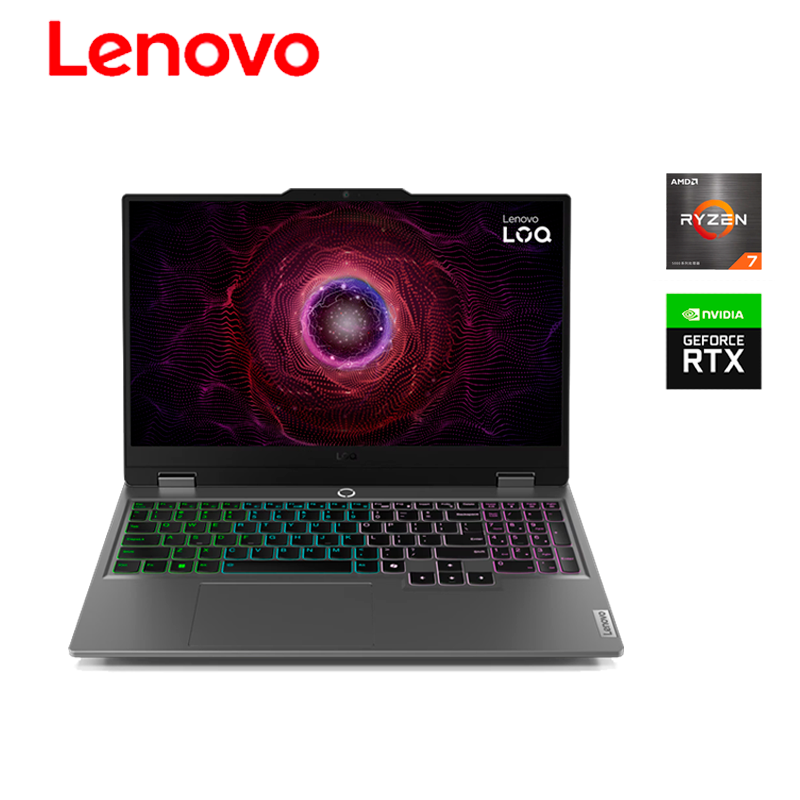 LAPTOP GAMER LENOVO LOQ 15ARP9 AMD RYZEN 7 7435HS 24GB 512GB SSD RTX 4050 6GB 15.6" FREE DOS(83JC008GLM)