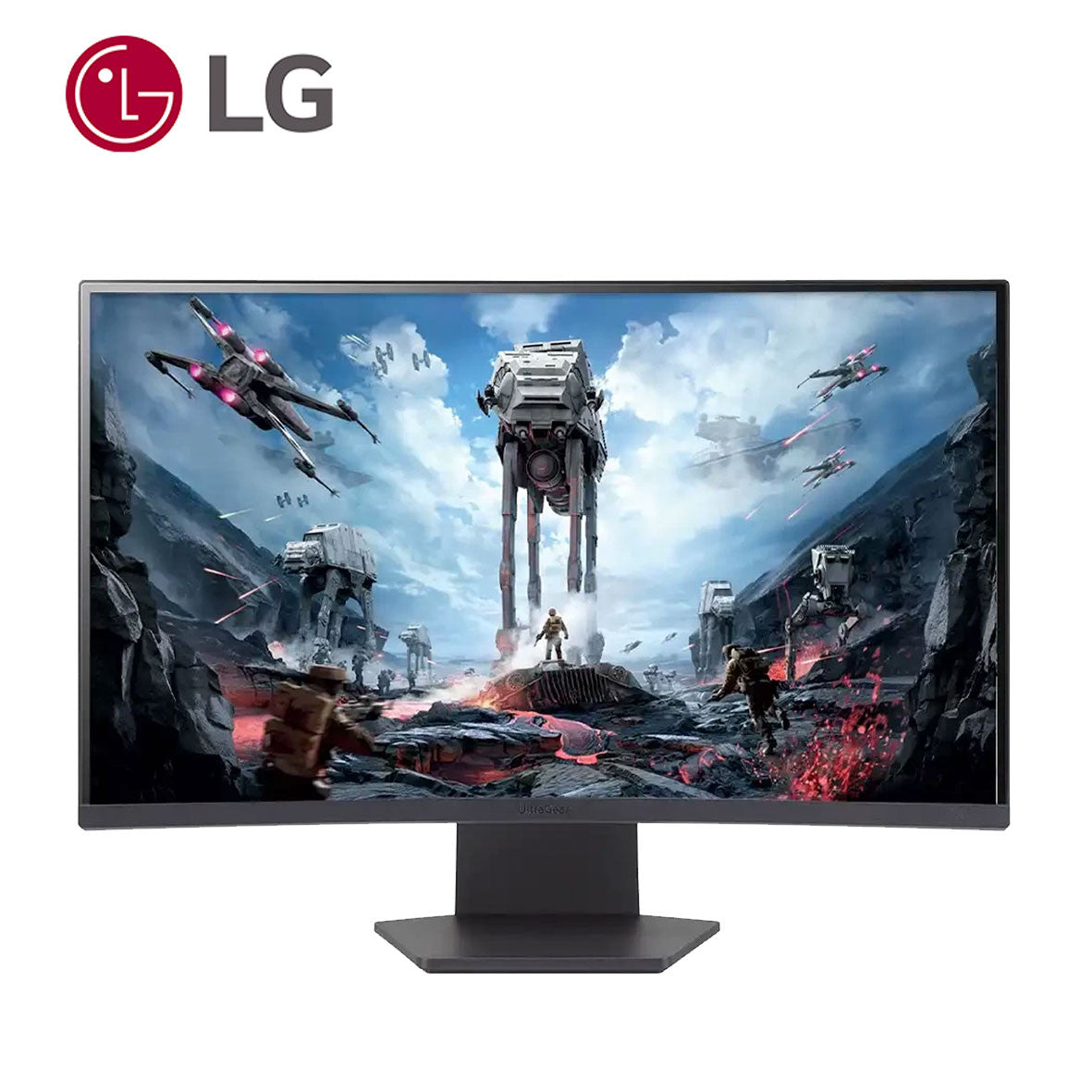 MONITOR 27" GAMING LG 27GS60QC-B ULTRAGEAR CURVO QHD 180HZ 1MS