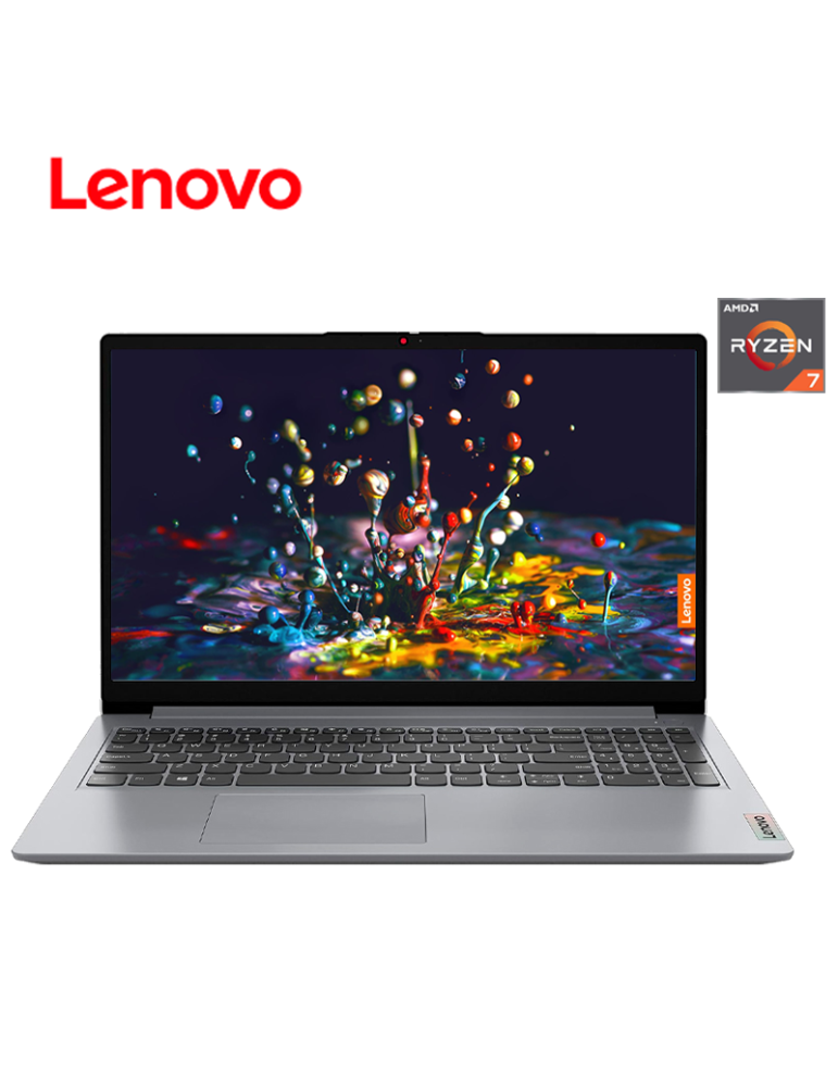 LAPTOP LENOVO IDEAPAD 1 15ALC7  AMD RYZEN 7 5700U 16GB 512GB SSD 15.6" FREE DOS ( 82R400ACLM )