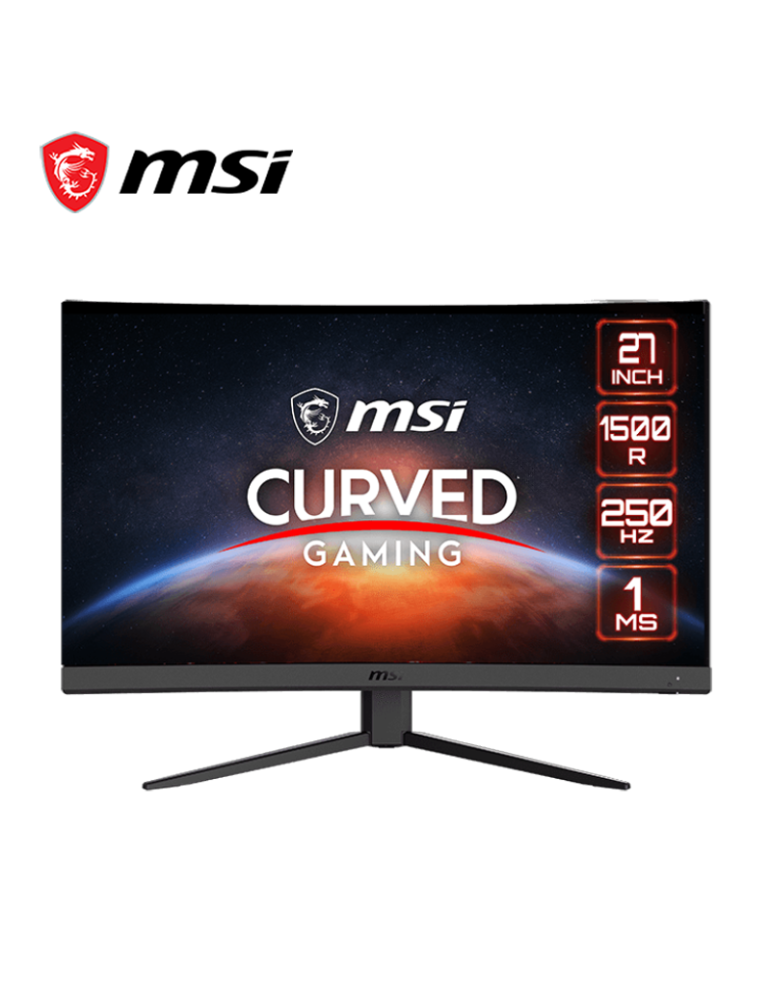MONITOR 27" GAMING MSI G27C4X FHD 1MS 250HZ CURVO